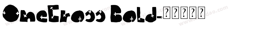 OneCross Bold字体转换